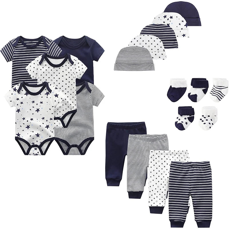 Unisex Baby Bodysuit Set 19 Pack Cotton Newborn Comfortable