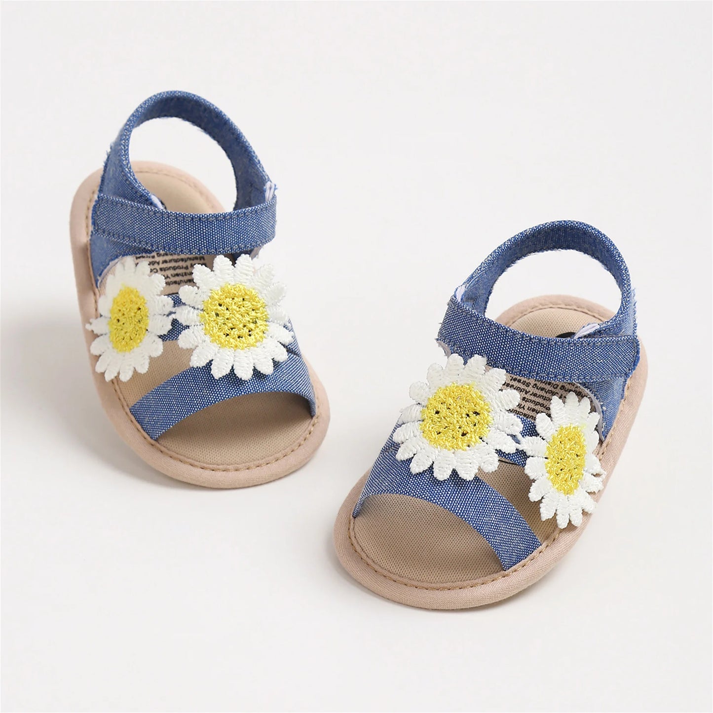 Baby Girls Floral Sandals Soft Sole First Walking Shoes