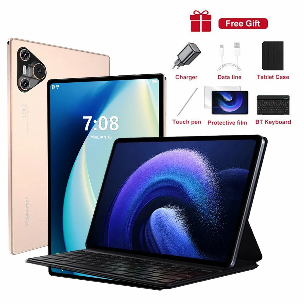 2025 16 Pro Tablet 10 Inch Android 4K Dual SIM GPS 10000mAh