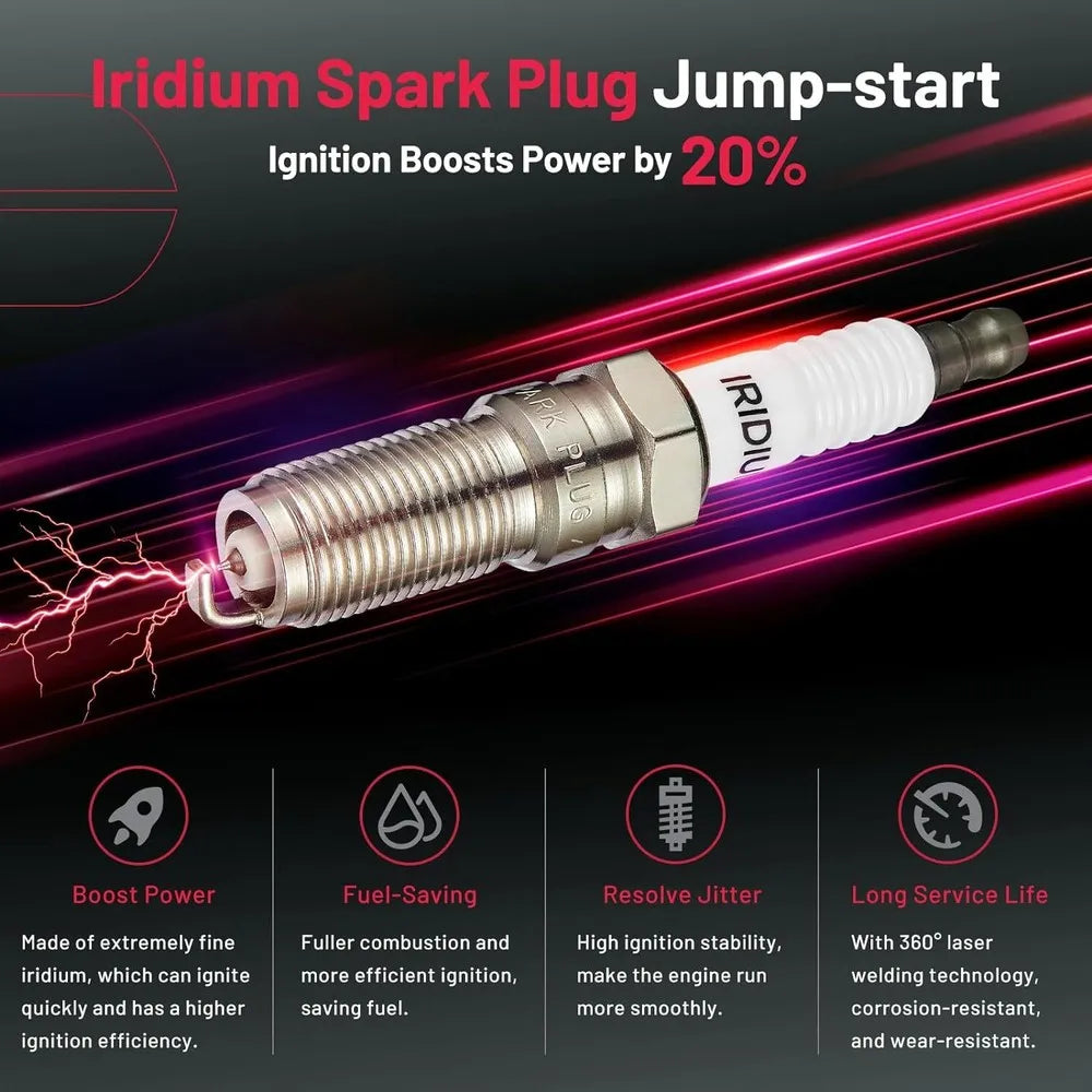 6 Ignition Coils And Spark Plugs For 2009 GMC Acadia