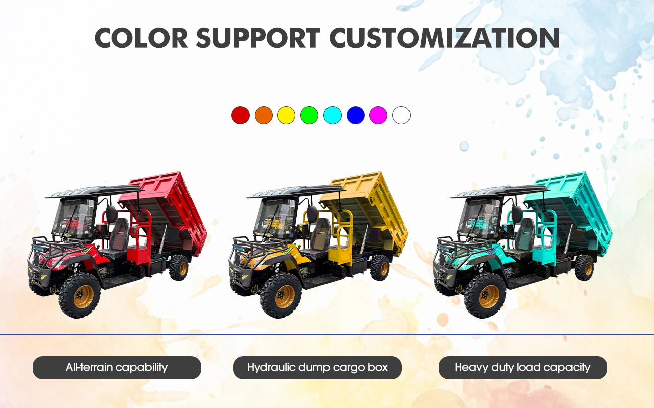4x4 Off-Road ATV UTV Utility Vehicle 2-Seater Street Legal Farm ATV UTV with EEC Certifications