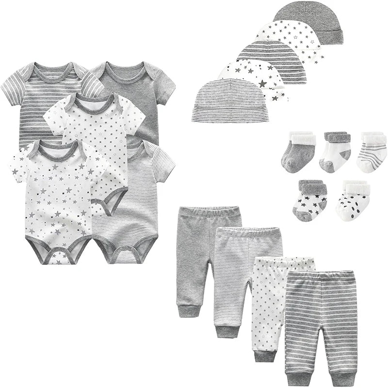 Unisex Baby Bodysuit Set 19 Pack Cotton Newborn Comfortable