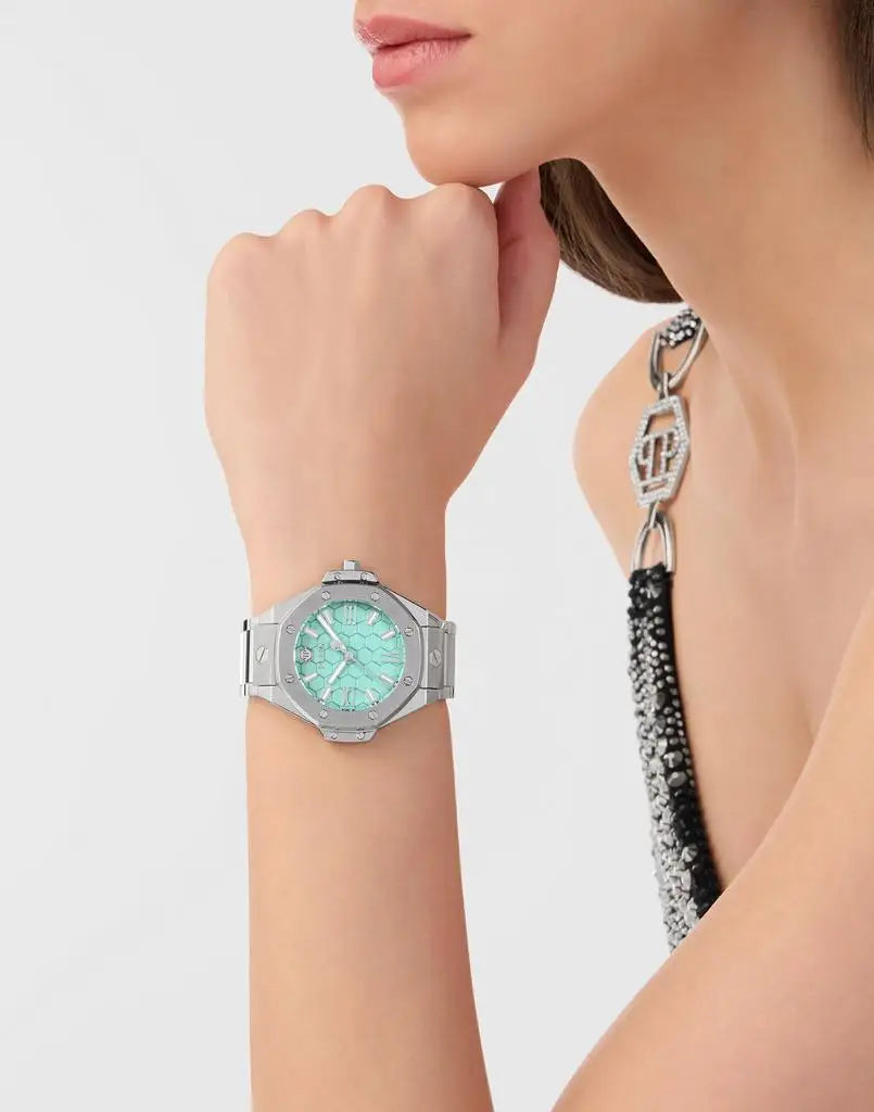 Philipp Plein Stainless Steel Watches Plein Lady Royal Analog-Digital Tourbillon