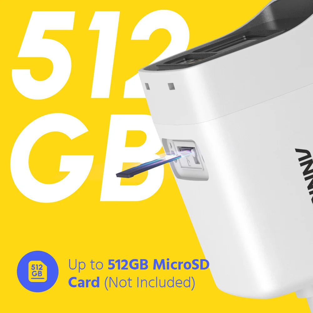 Annke 4K IP Camera Outdoor Indoor Weatherproof Bullet 8MP Video Surveillance Camera with Audio Recording and POE Connectivity