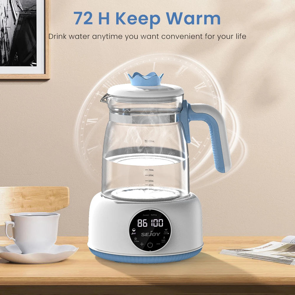 Sejoy Electric Kettle for Baby Milk Feeding Instant Temperature Control Water Tea and Coffee Pot
