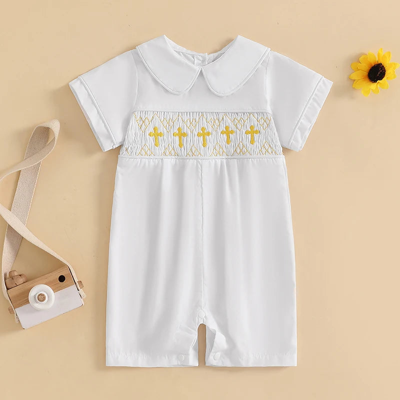 Baby Girl Sleeveless Ruffle Floral Romper Summer Outfit