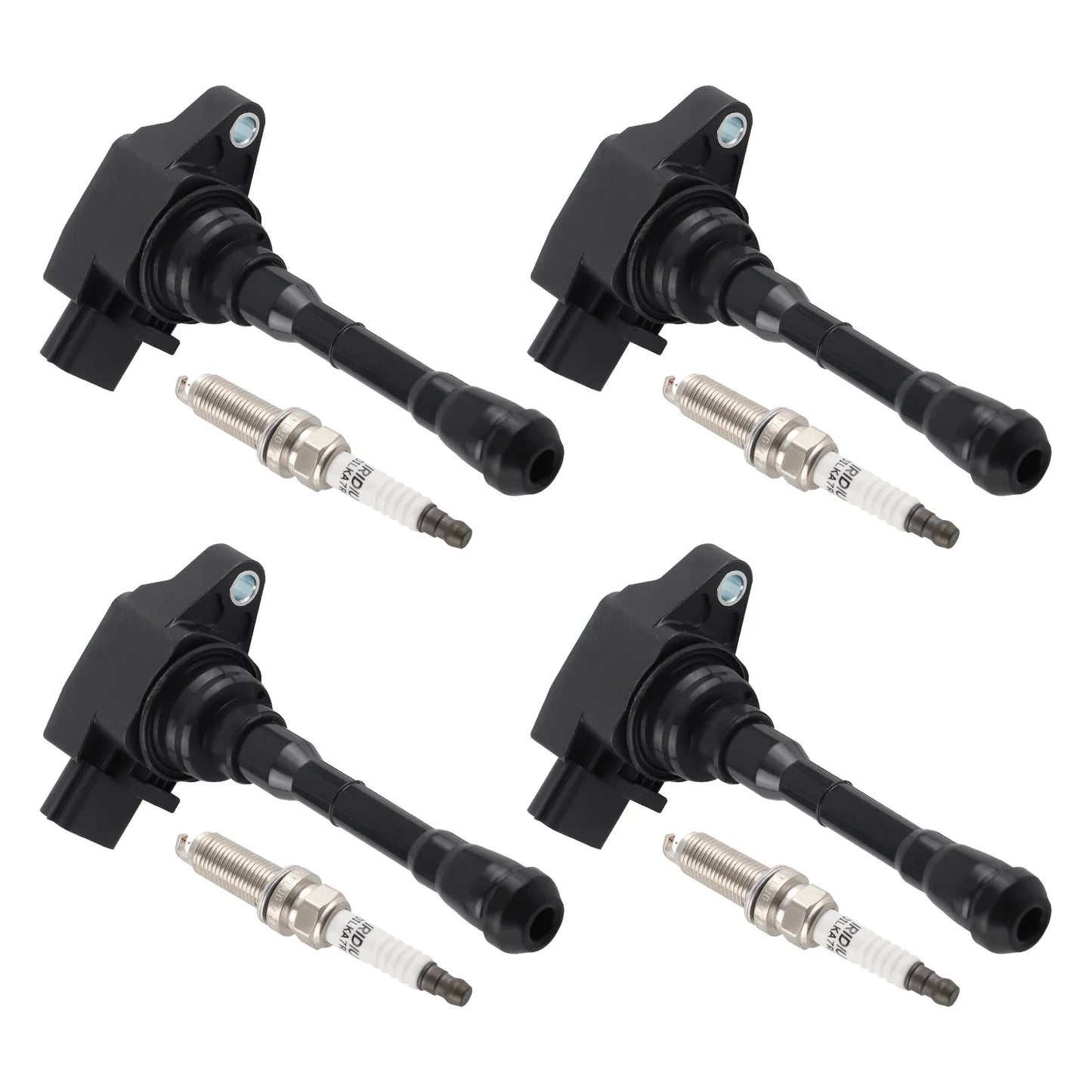 4 Ignition Coils And Spark Plugs For Nissan Juke 1.6L L4 2011-2017 UF659 91215