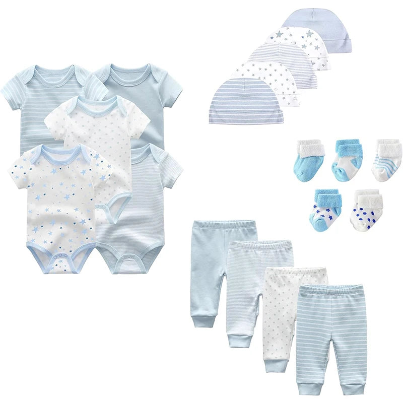 Unisex Baby Bodysuit Set 19 Pack Cotton Newborn Comfortable