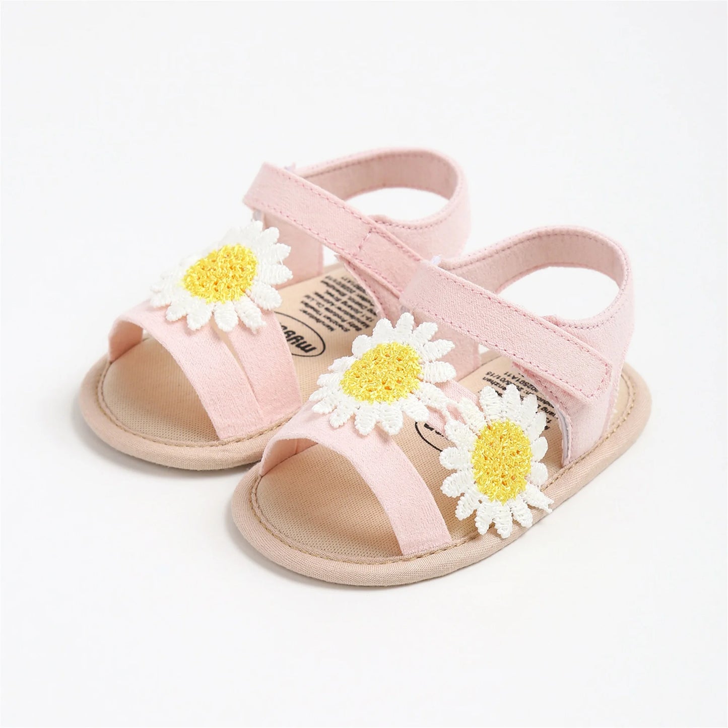 Baby Girls Floral Sandals Soft Sole First Walking Shoes
