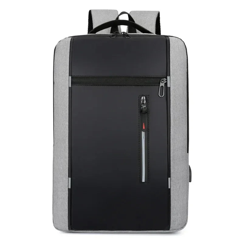 Unisex Waterproof Oxford Laptop Backpack 15.6 Inch USB Port