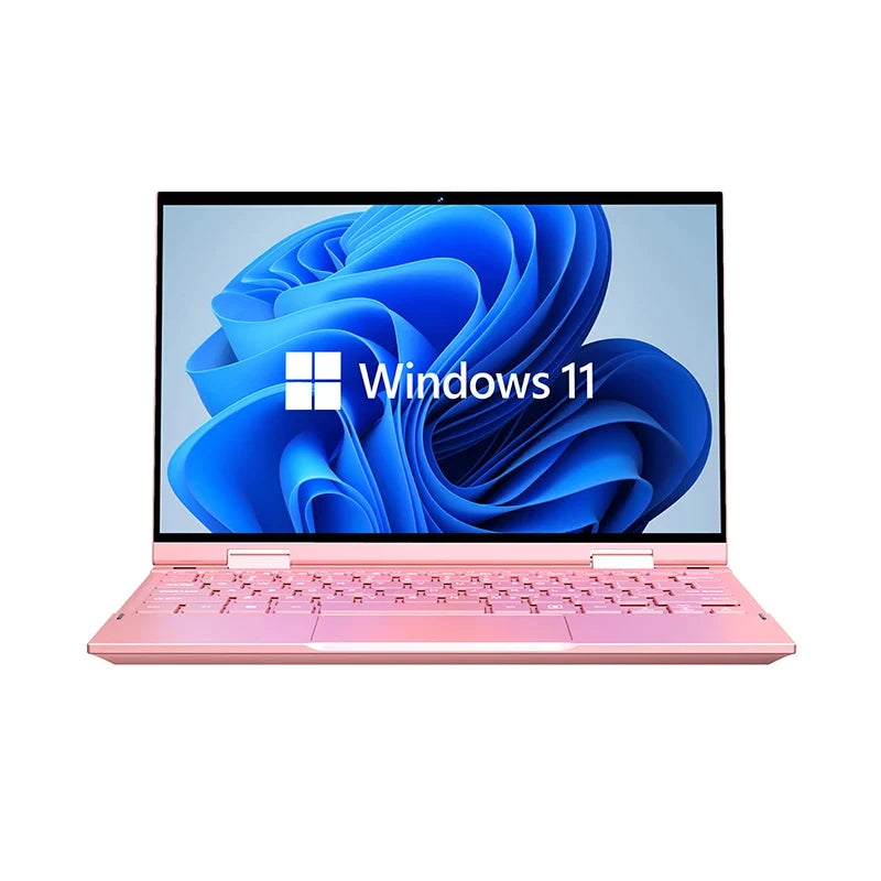 10.9 Inch Mini Laptop Intel N95 YOGA Touchscreens 16GB DDR5 2TB SSD HD Camera Backlit Keyboard 360° Fold Protable Tablet Laptop