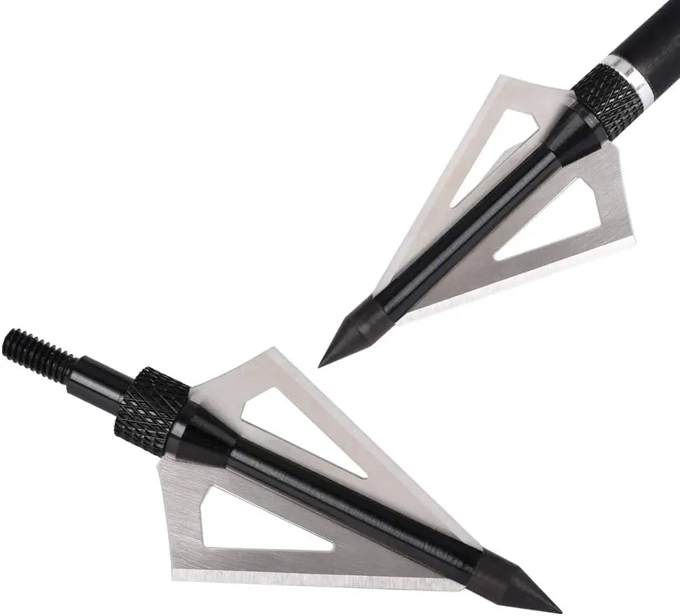Hunting Broadheads 3 Blade 100 Grain 12 Pack For Crossbow