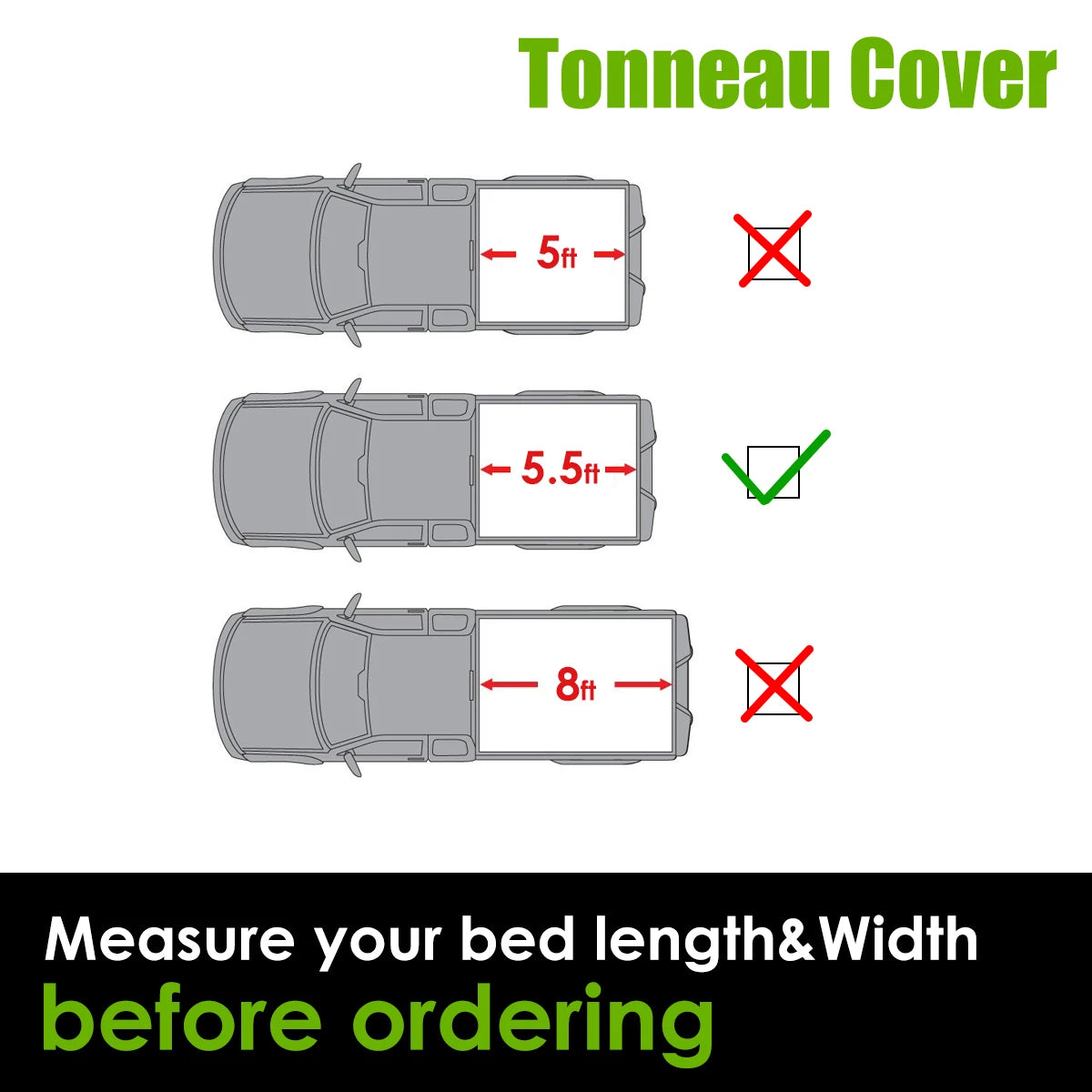 5.5ft Roll Up Truck Bed Tonneau Cover for 2007 to 2013 Toyota Tundra