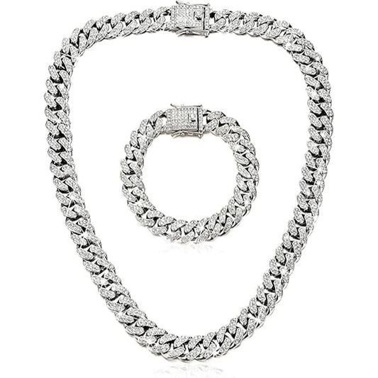 14K Gold Plated Rhinestone Butterfly Choker Necklaces for women men Dainty Zirconia Cut Faux Diamond chain 3mm