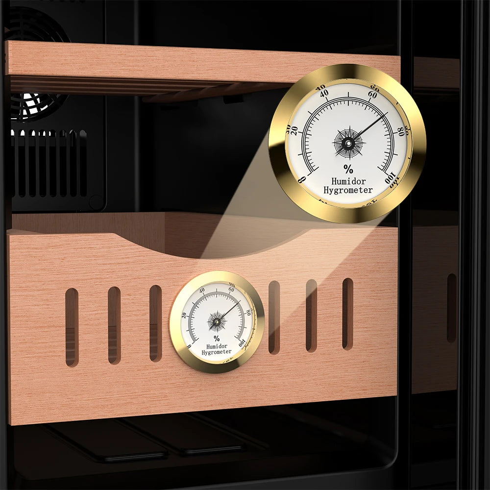 25L Thermostatic Electric Cigar Humidor With 200 Count Capacity Temp Control