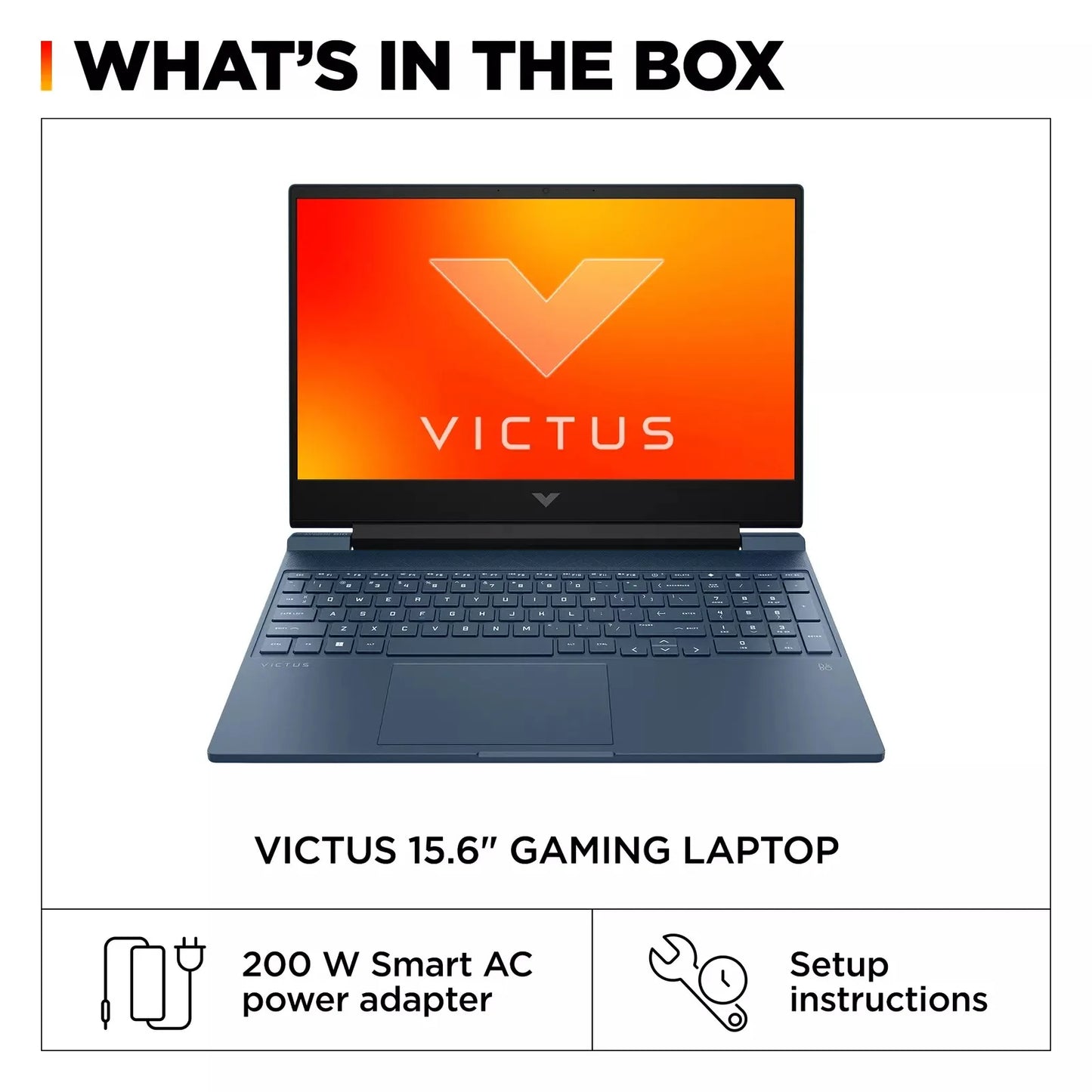 HP Victus 15 Inch Gaming Laptop Intel Core i5-12450H 64GB RAM 4TB SSD GeForce RTX 3050 Windows 11 Home Blue