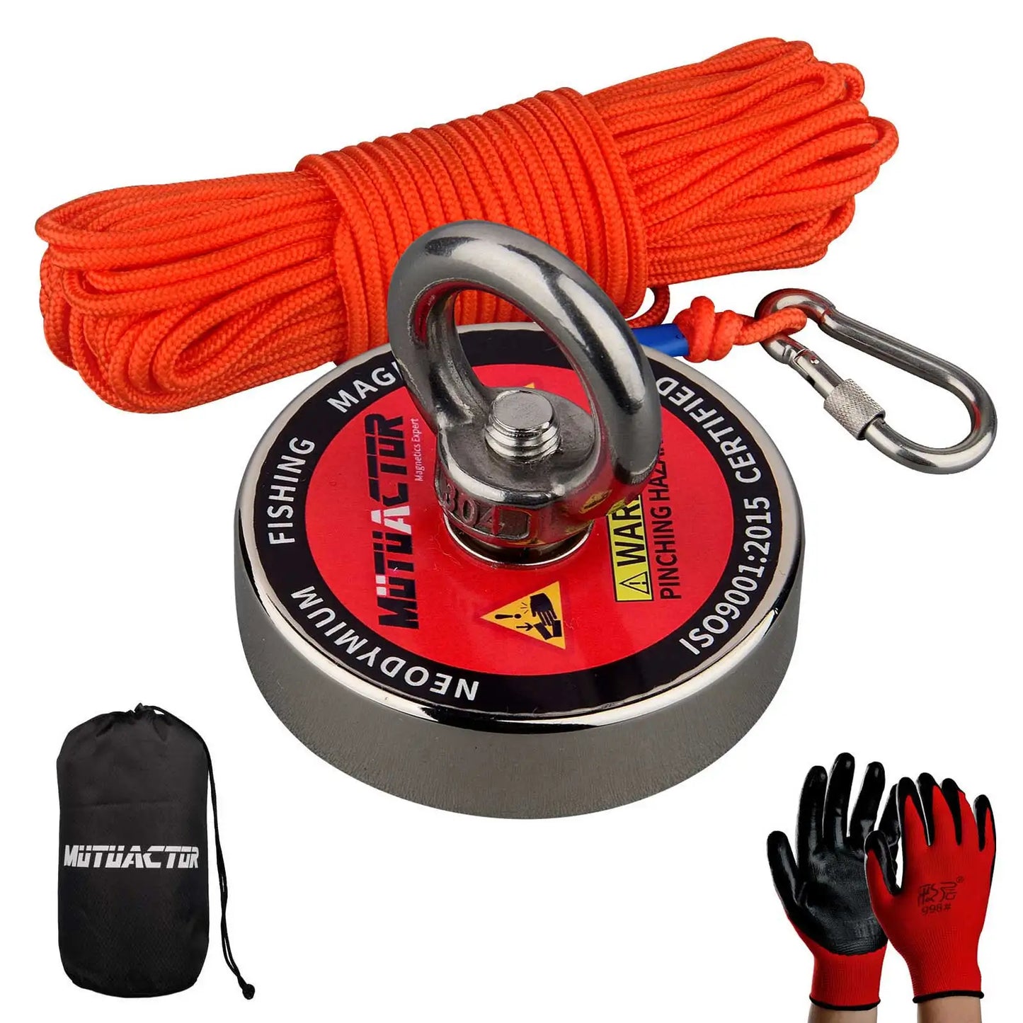 Strong Fishing Magnet 400LBS 700LBS 1000LBS Underwater Searching Salvage Magnets N52 Neodymium Permanent Rare Earth 20m Rope