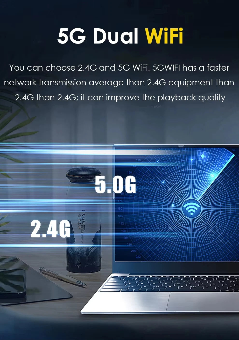 2025 15.6 Inch Windows 11 Pro Laptop Computer Intel Core i7 8500Y 16GB RAM 1TB Storage Office Computer Fingerprint Unlock Notebook PC