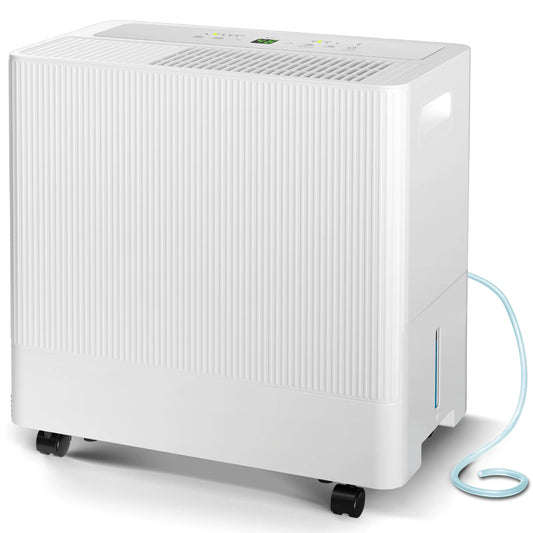 Simzlife 4500 Sq Ft Dehumidifier for Basement 0.85 Gallon Water Tank 4 Modes 50 Pint Auto Drainage Large Dehumidifier for Home