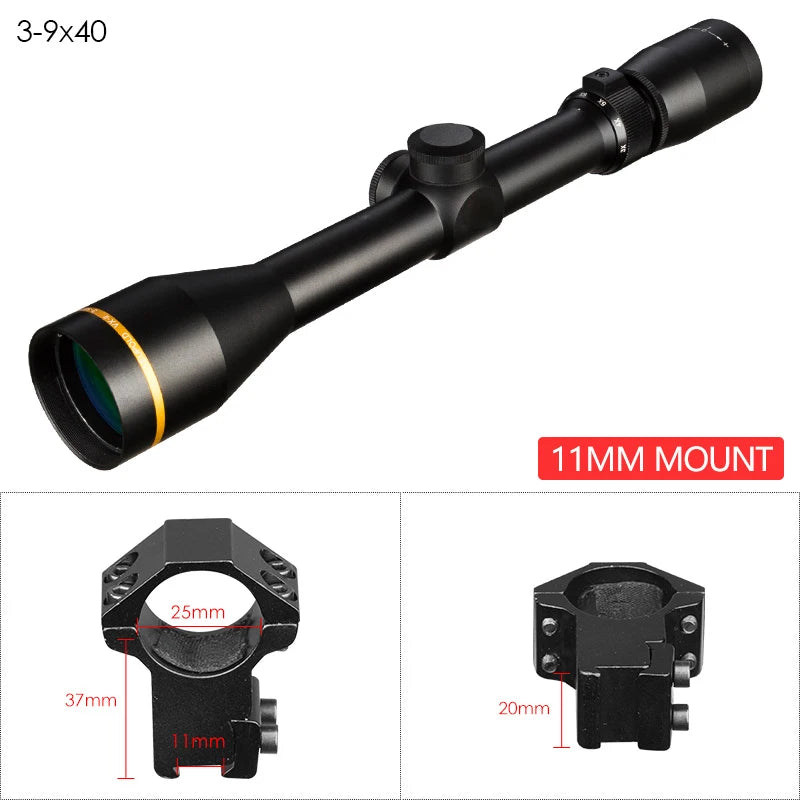 DIANA VX Tactical Scope 3.5-10x40 Mil Dot Riflescope With Mount For Airsoft