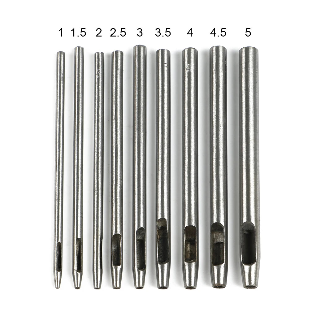 44 Pieces Retro Leather Craft Tools Kit Stitching Sewing Beveler Punch Hand Tool