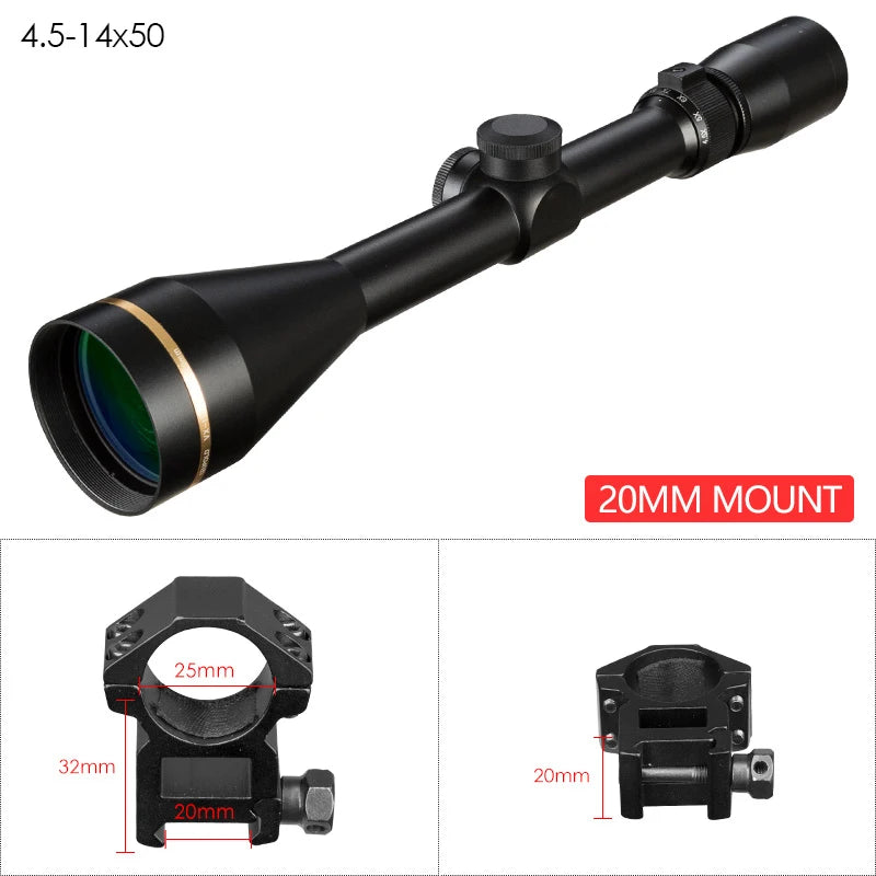 VX Tactical 3.5-10x40 Mil Dot Riflescope Airsoft With Mount