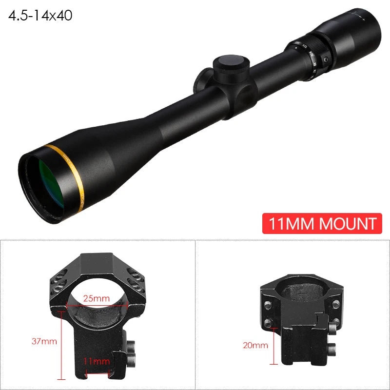DIANA VX Tactical Scope 3.5-10x40 Mil Dot Riflescope With Mount For Airsoft