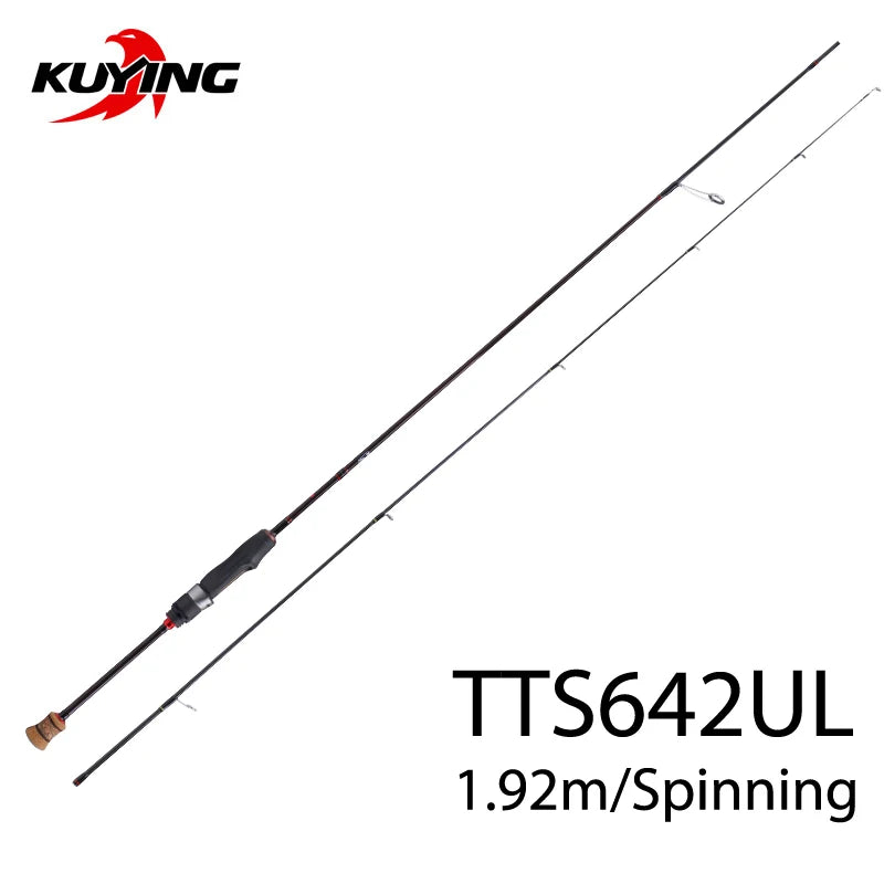 Kuying Teton Super Ultra Soft Light Baitcasting Spinning Lure Fishing Rod Combo 1.56m 1.8m 1.86m 1.9m 1.92m 1.98m