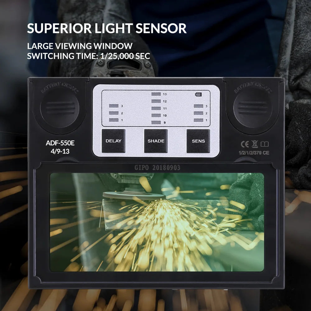 DEKO Skull Solar Auto Darkening Adjustable Range 4/9-13 MIG MMA Electric Welding Mask Helmet Welding Lens for Welding Machine