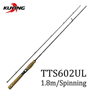 Kuying Teton Super Ultra Soft Light Baitcasting Spinning Lure Fishing Rod Combo 1.56m 1.8m 1.86m 1.9m 1.92m 1.98m