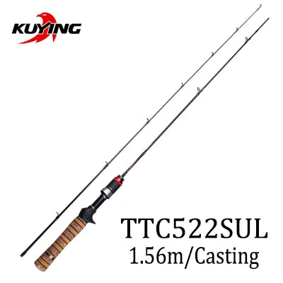 Kuying Teton Super Ultra Soft Light Baitcasting Spinning Lure Fishing Rod Combo 1.56m 1.8m 1.86m 1.9m 1.92m 1.98m