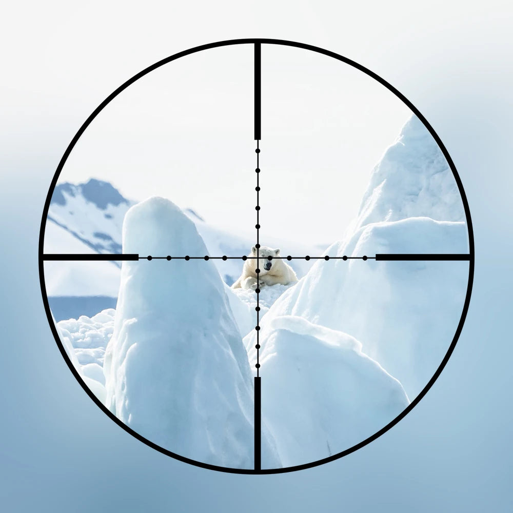 DIANA VX Tactical Scope 3.5-10x40 Mil Dot Riflescope With Mount For Airsoft