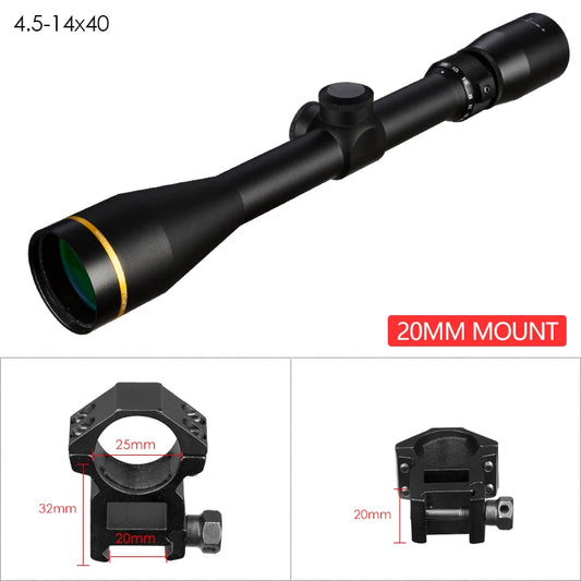 DIANA VX Tactical Scope 3.5-10x40 Mil Dot Riflescope With Mount For Airsoft