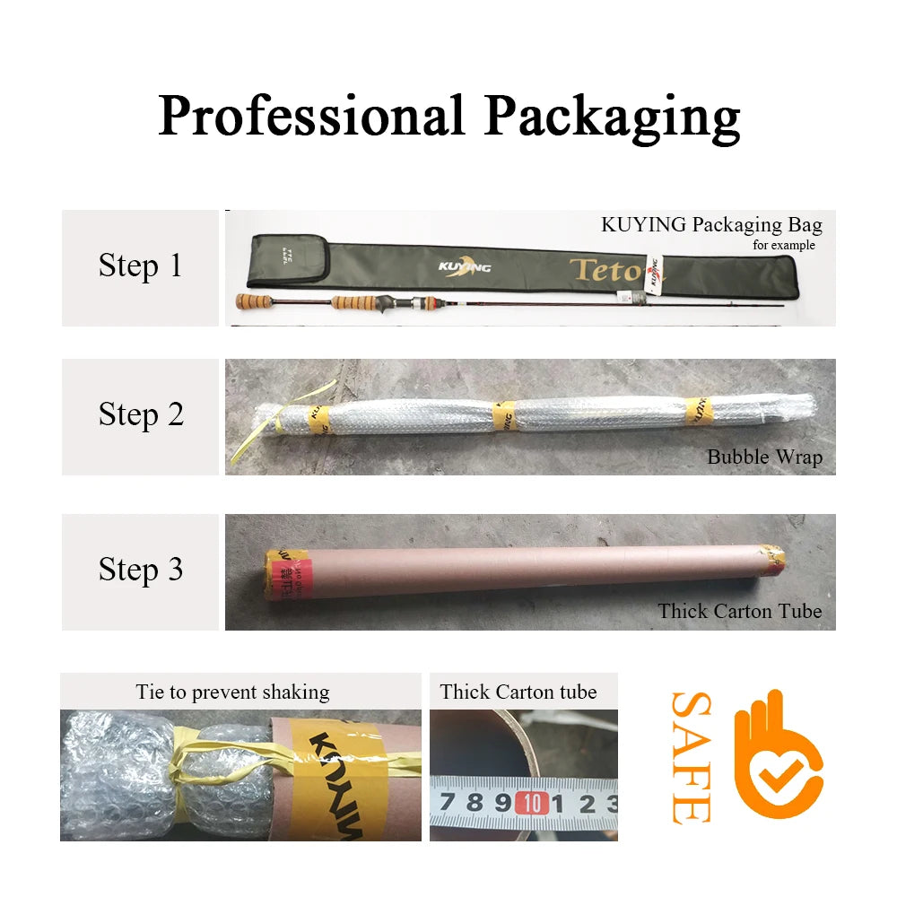 Kuying Teton Super Ultra Soft Light Baitcasting Spinning Lure Fishing Rod Combo 1.56m 1.8m 1.86m 1.9m 1.92m 1.98m