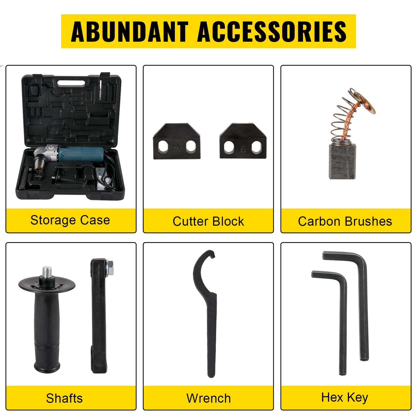 VEVOR 380W 625W Electric Metal Nibbler Corded Shears Cutter 1.8MM 4MM Cutting Thickness for Sheet Metal Stainless Steel and Plastic