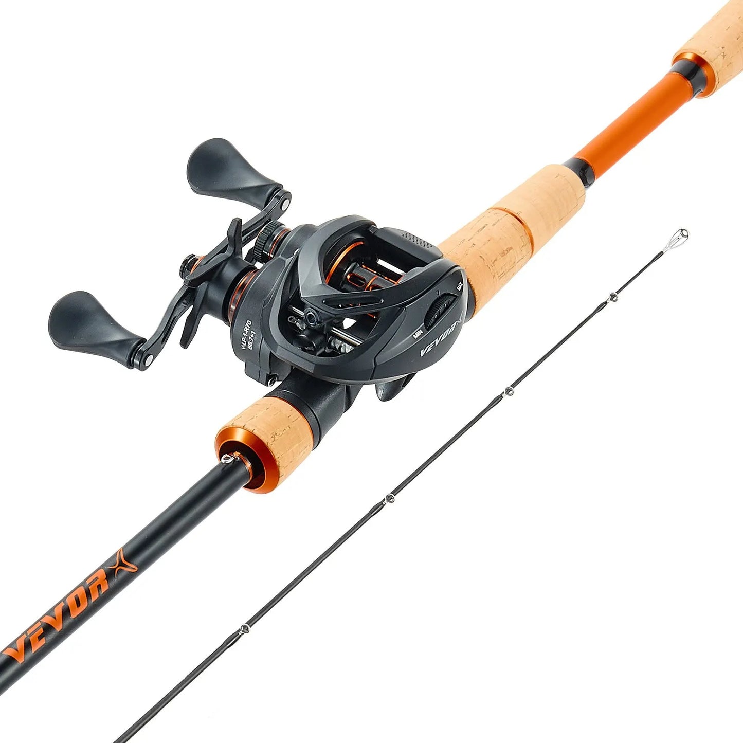 Rod And Fishing Reel Combo, IM7 Carbon Fiber Baitcasting Rod And Reel Combo, Bass Fishing Pole With 7+1 BB System, 7.0:1 Gear