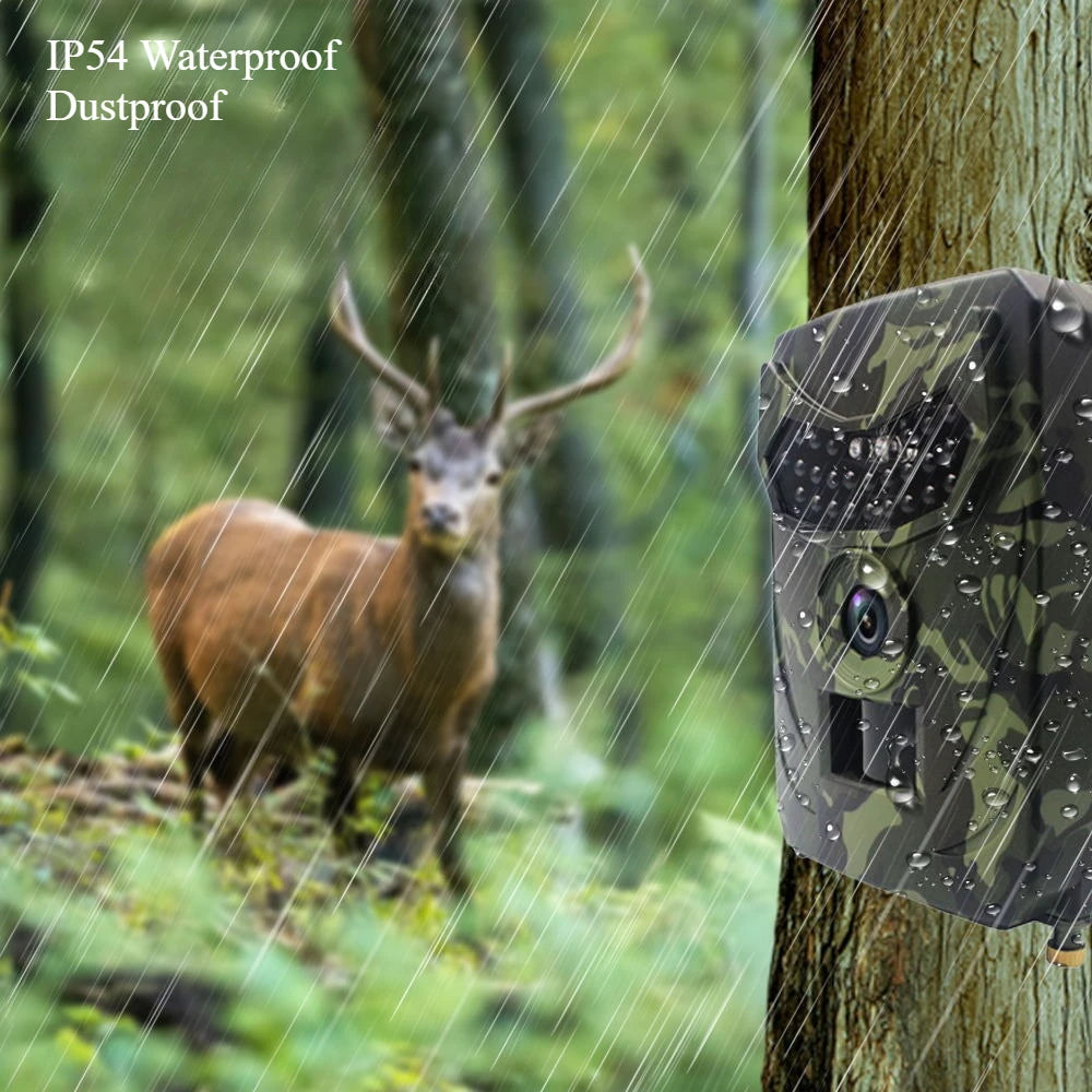 Outdoor Hunting Camera 12MP Wild Animal Detector Trail Camera HD Waterproof Infrared Heat Sensing Night Vision