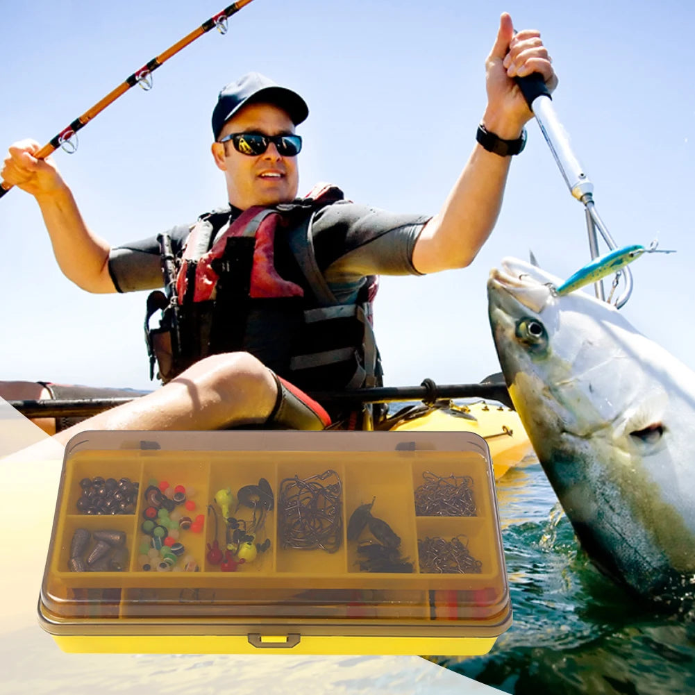 Fishing Lures Kit With Soft And Hard Baits Hooks Swivels Weights Gifts For Men