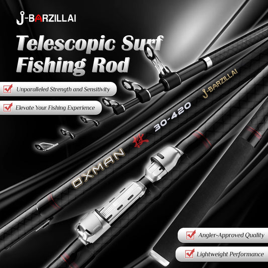 OXMAN Telescopic Fishing Rod Surf Rod Long Casting 360 390 420 460 500cm