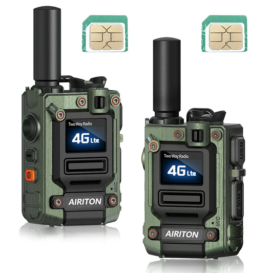 AI G7 Global PoC Walkie Talkie 4G WiFi Two Way Radio 2 Pack