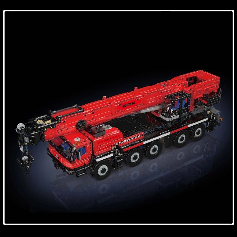 Mould King 17073 17074 RC LTM 1110 Crane Building Block Engineering Truck Set for Kids Christmas Gift
