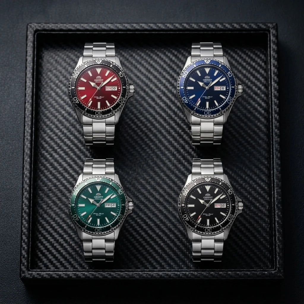 Japanese Orient Diving Automatic Watch for Men 20Bar Waterproof Week Date Luminous Stainless Steel Sports Mechanical Wrist Watch