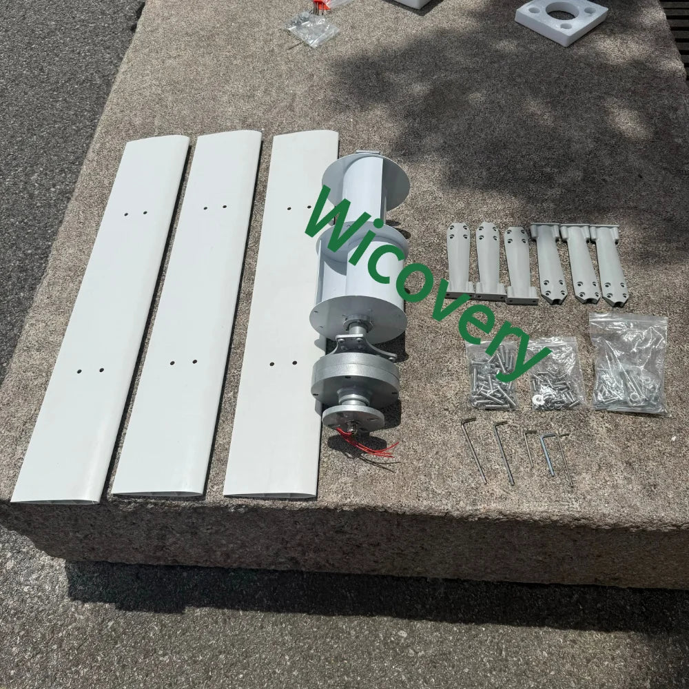 10 Kilowatt Vertical Axis Wind Turbine 48V Kit 220V Output
