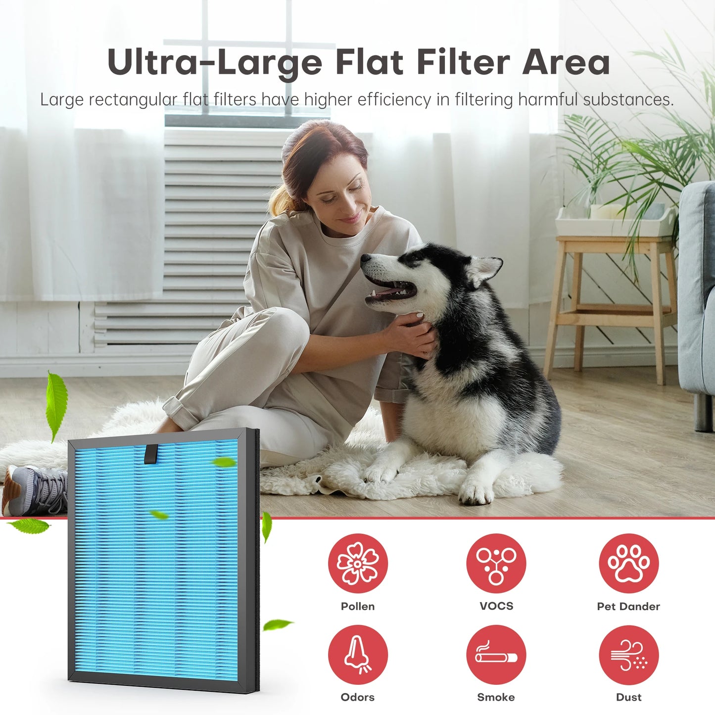 Air Purifier MKD05 JHD05 HEPA Filter Replacement 4 in 1 Air Filter Standard Version