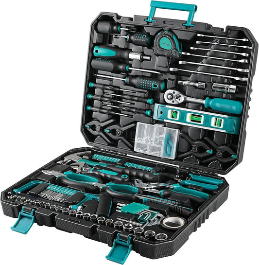 198 Piece Home And Car Tool Set With Ratchet Sockets