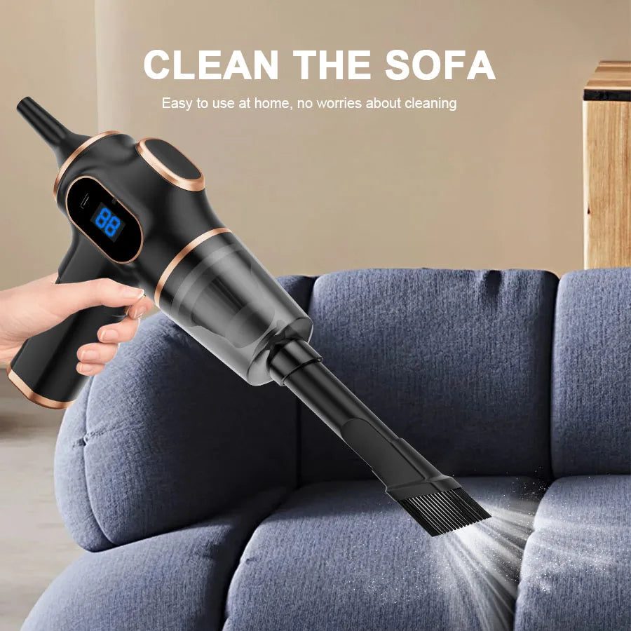 ABS Wireless Car Vacuum Cleaner High Power Mini Household Cleaning Machine for Home Office and Sofa