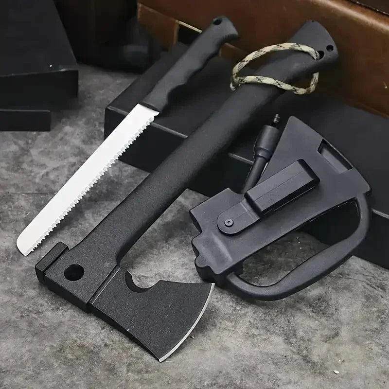 Lightweight Camping Hatchet With Saw Knife And Firestarter