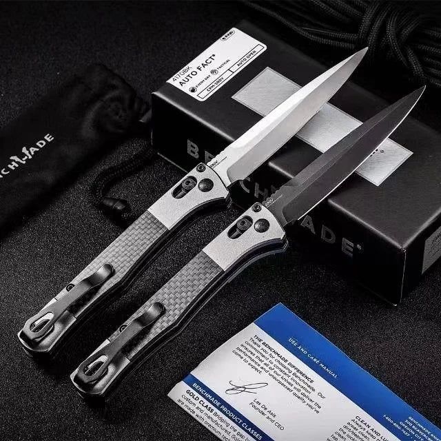 Portable Multifunctional Tactical Folding Knife with Carbon Fiber Handle and CNC Precision Grinding Process