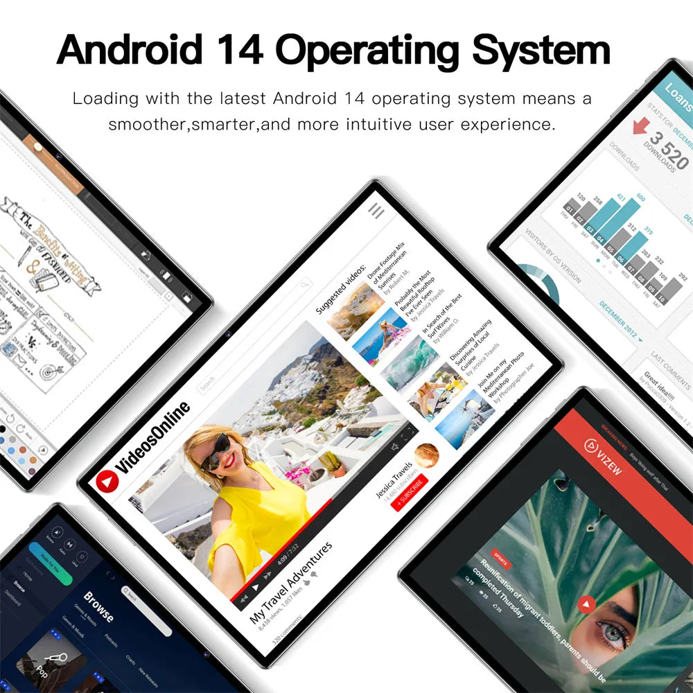 P60 Pro Tablet 5G Dual SIM Global Version 20000mAh GPS Kids