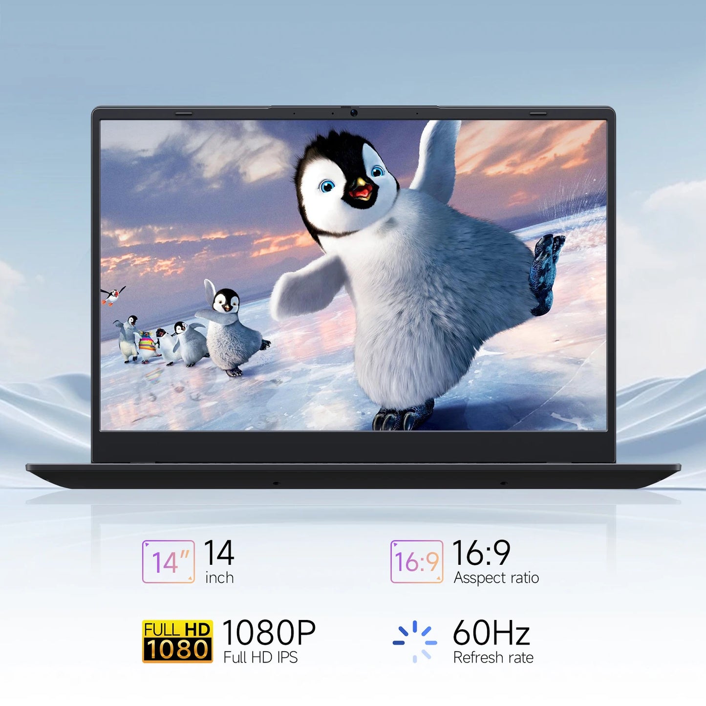 14 Inch Windows 11 Laptop Intel Celeron N4000 2.6GHz 8GB RAM 512GB SSD Notebook PC